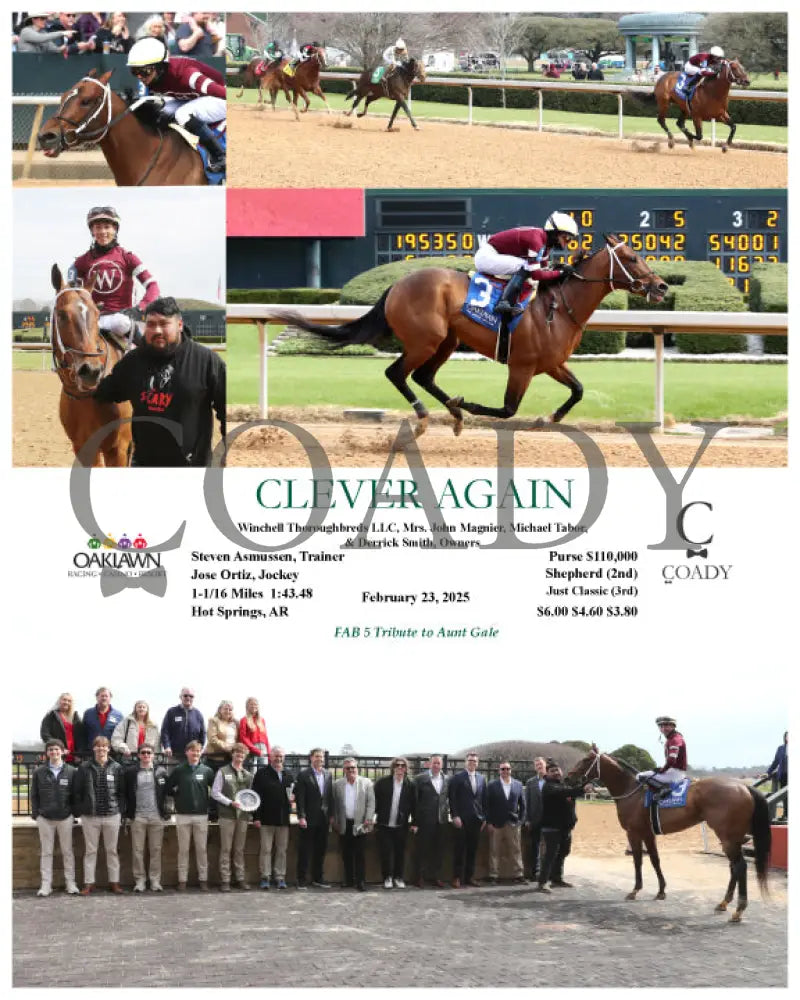 CLEVER AGAIN - 02-23-25 - R01 - OP Oaklawn Park