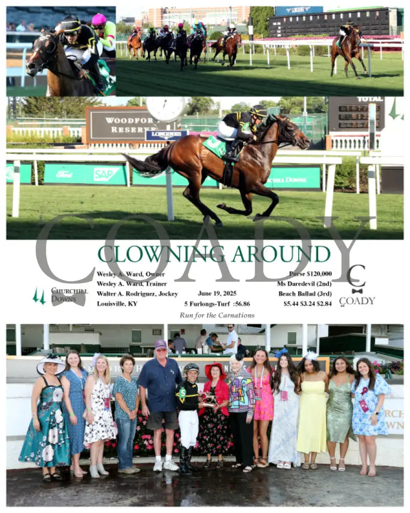 CLOWNING AROUND - 061925 - Race 05 - CD - Group Churchill Downs