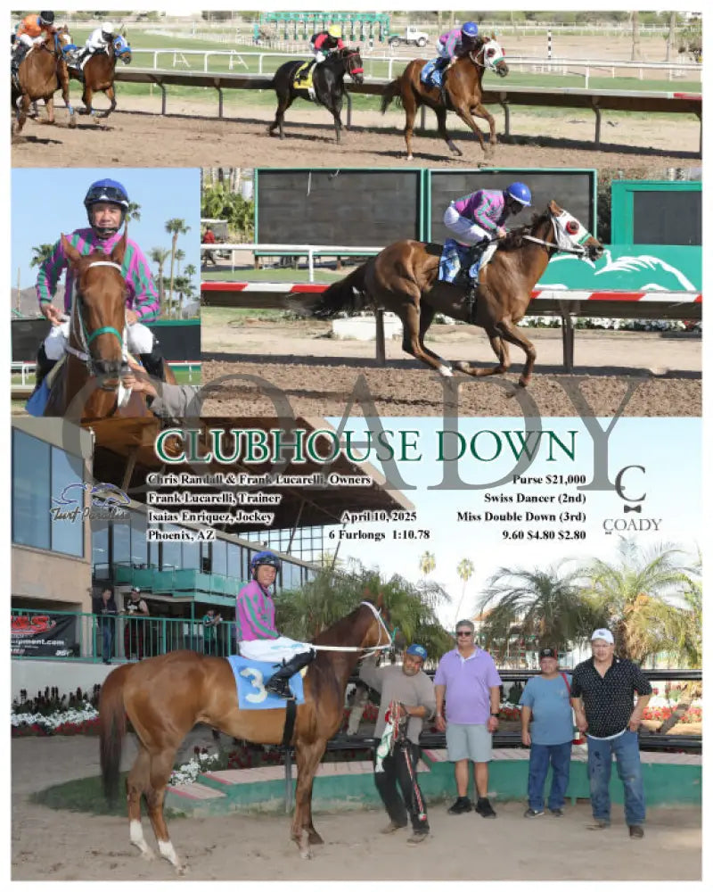 CLUBHOUSE DOWN - 04-10-25 - R08 - TUP Turf Paradise