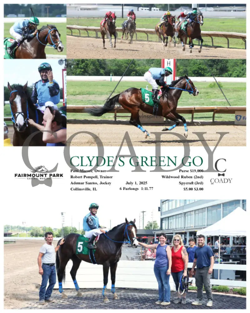 CLYDE’S GREEN GO - 07-01-25 - R06 - FP Fanduel Sportsbook Horse Racing