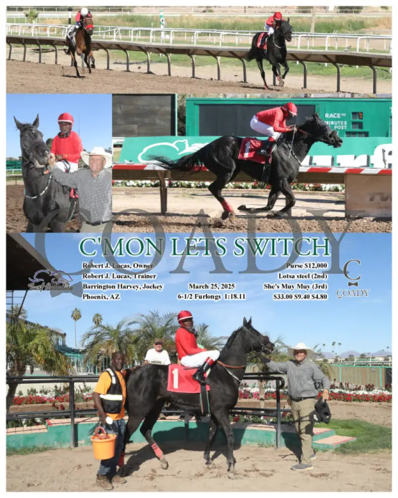 C’MON LETS SWITCH - 03-25-25 - R07 - TUP Turf Paradise