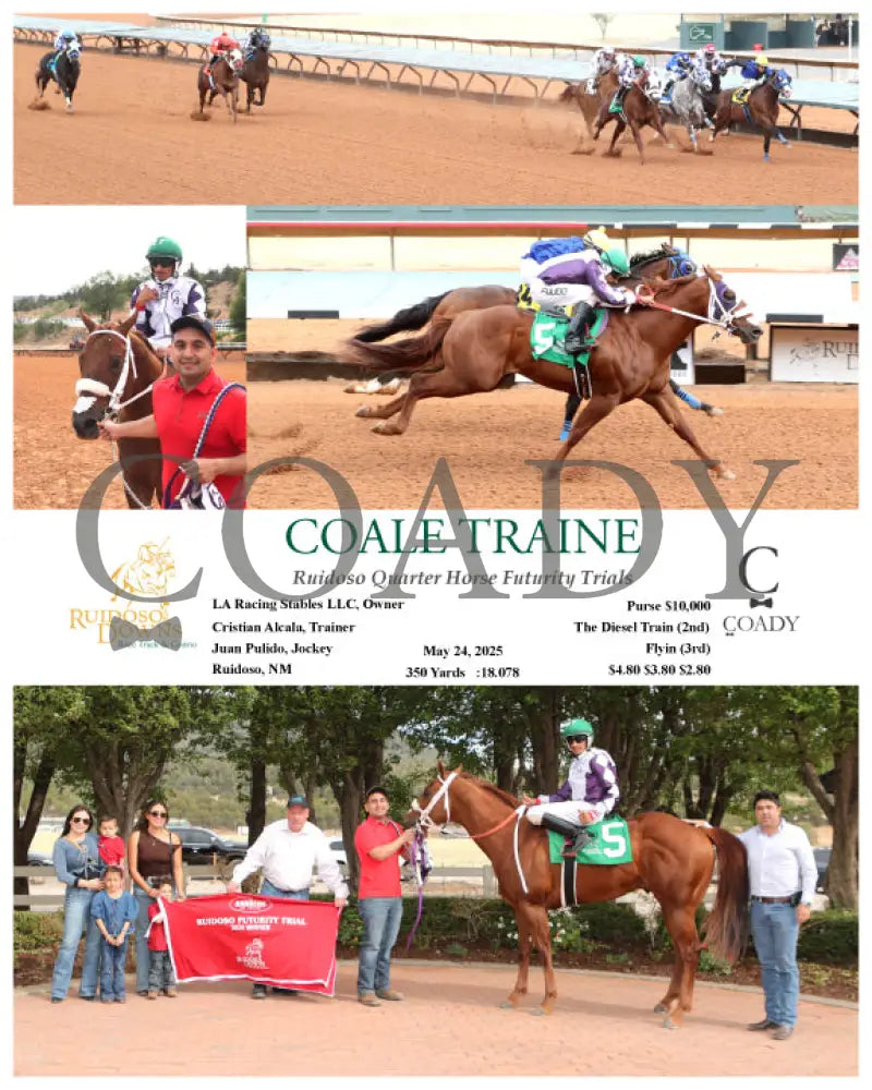 COALE TRAINE - Ruidoso Quarter Horse Futurity Trials - 05-24-25 - R12 - RUI Ruidoso Downs