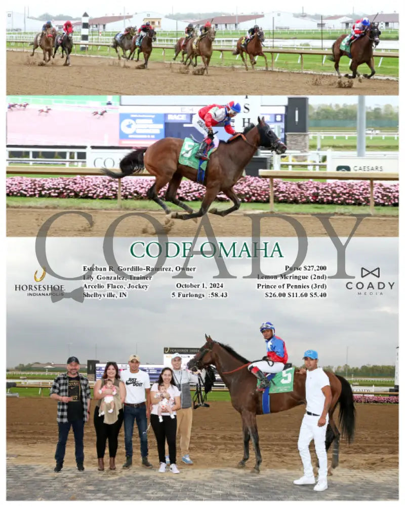 Code Omaha - 10-01-24 R08 Ind Indiana Grand