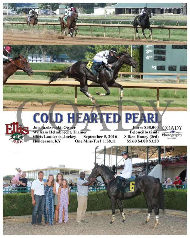 Cold Hearted Pearl - 090516 Race 07 Elp Ellis Park