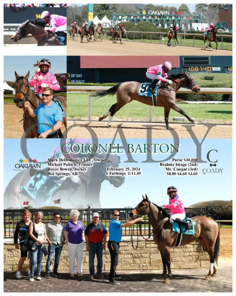 Colonel Barton - 02-25-24 R02 Op Oaklawn Park