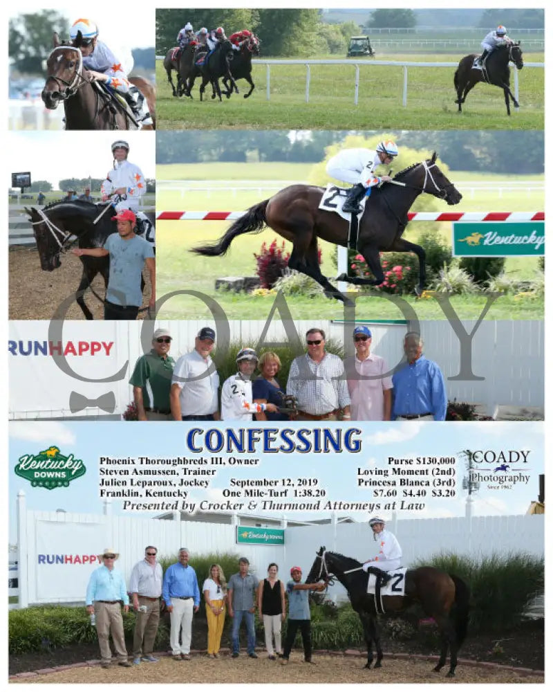 Confessing - 09-12-19 R07 Kd Kentucky Downs