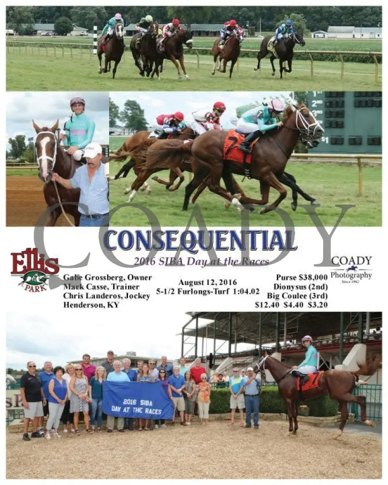 Consequential - 081216 Race 03 Elp Ellis Park