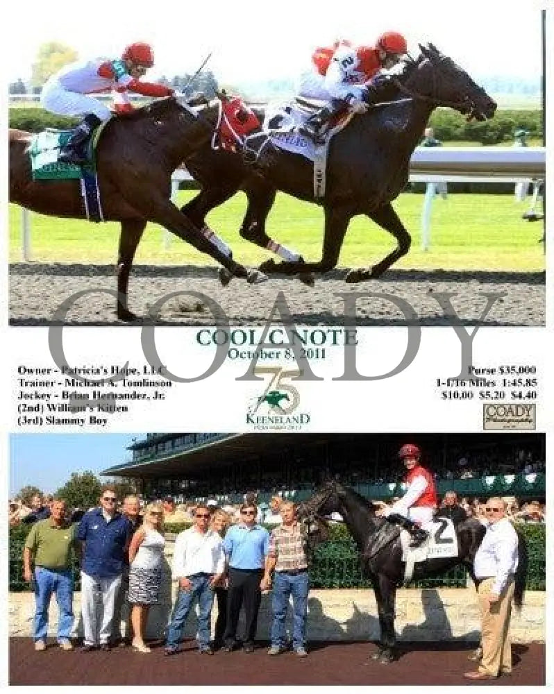 Cool C Note - 100811 Keeneland