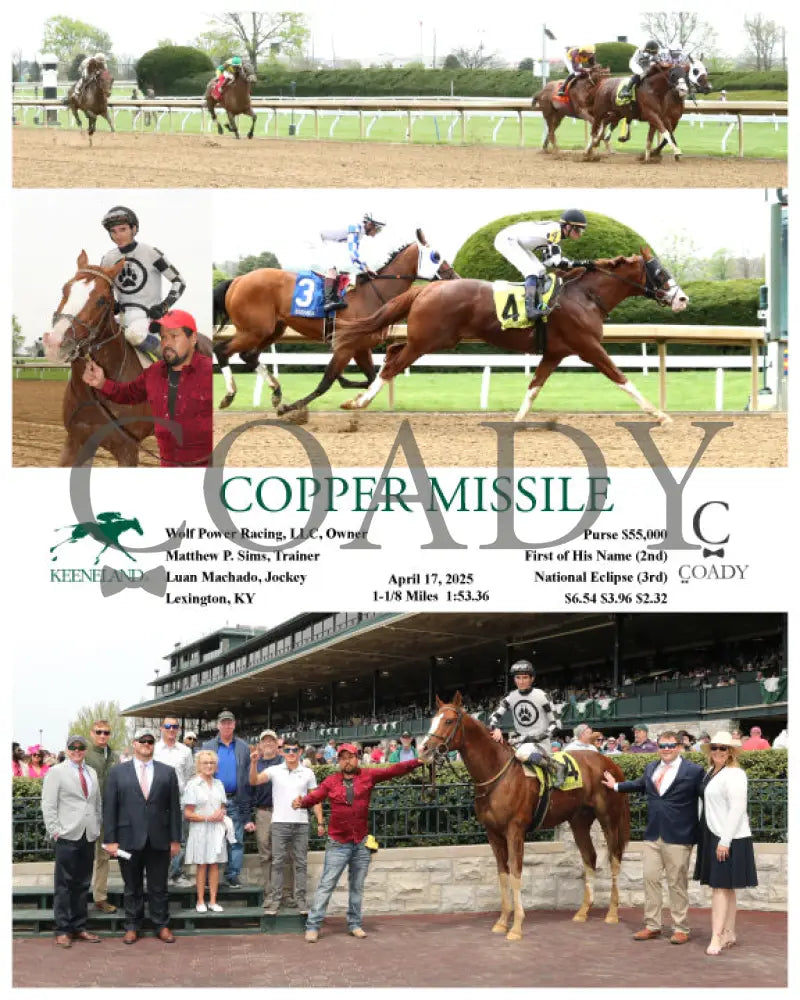 COPPER MISSILE - 041725 - Race 01 - KEE Keeneland
