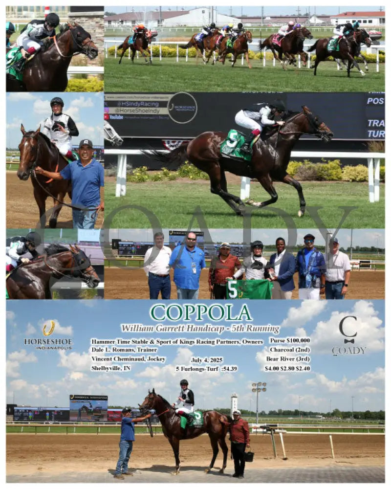 COPPOLA - William Garrett Handicap - 5th Running - 07-04-25 - R08 - IND Indiana Grand