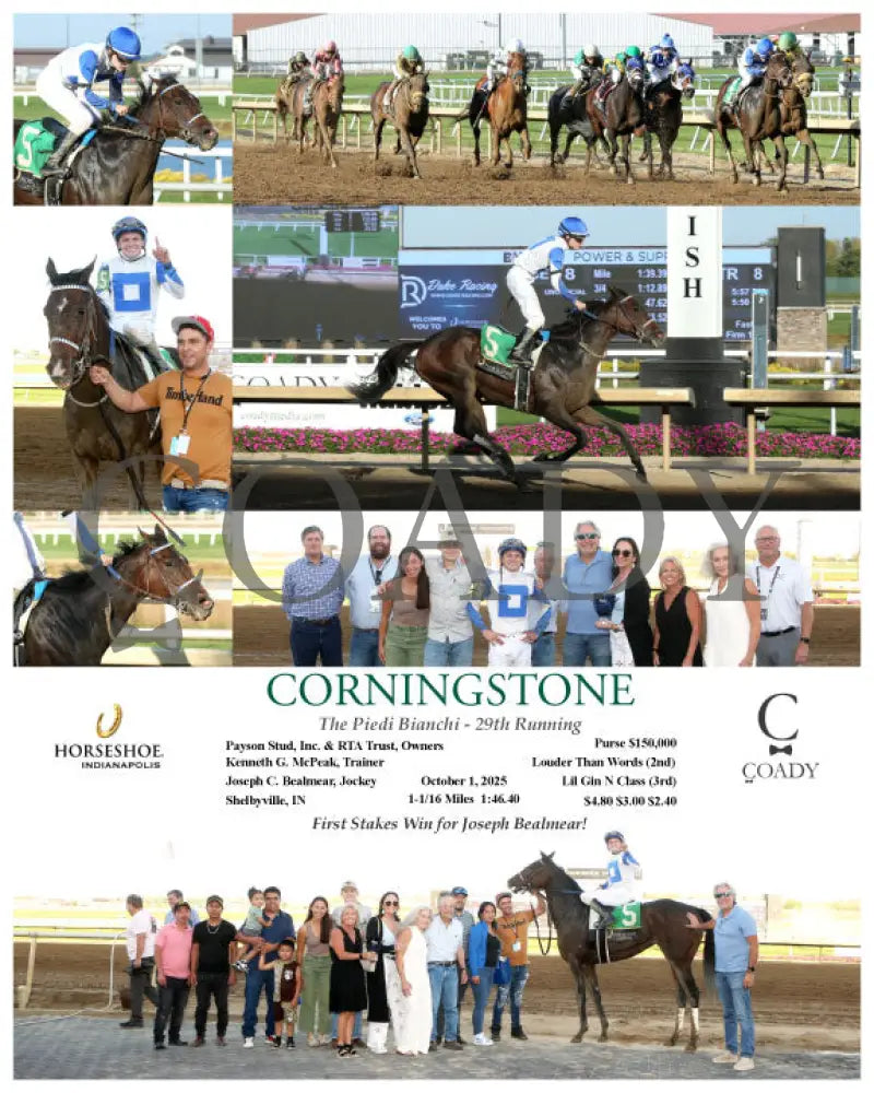 CORNINGSTONE - The Piedi Bianchi - 29th Running - 10-01-25 - R08 - IND Indiana Grand