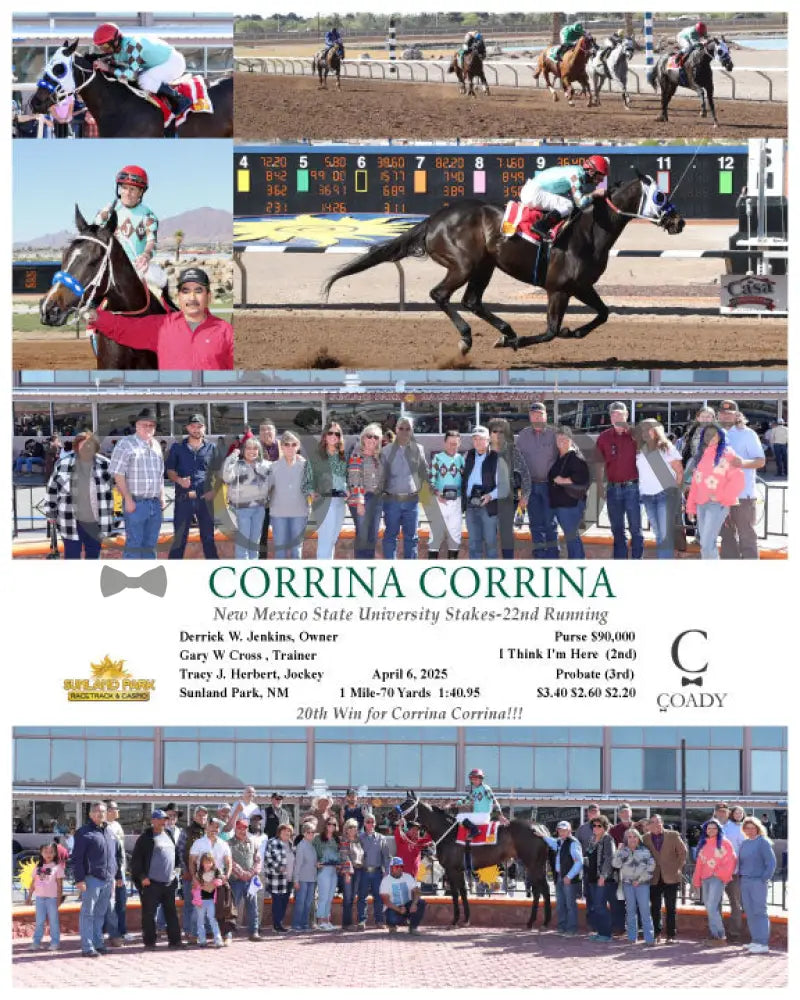 CORRINA CORRINA - New Mexico State University Stakes-22nd Running - 04-06-25 - R10 - SUN Turfway Park