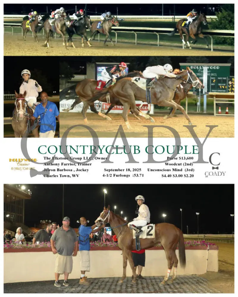 COUNTRYCLUB COUPLE - 09-18-25 - R02 - CT Hollywood Casino at Charles Town Races