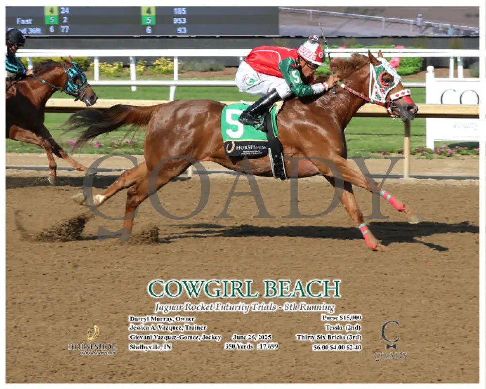 COWGIRL BEACH - Jaguar Rocket Futurity Trials - 8th Running - 06-26-25 - R09 - IND Action Indiana Grand