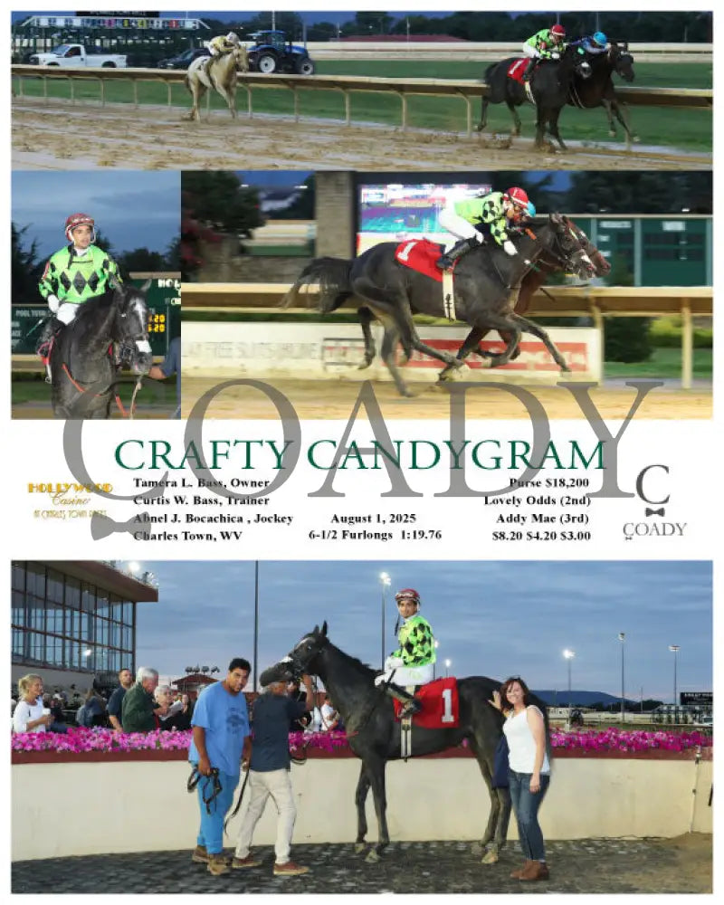 CRAFTY CANDYGRAM - 08-01-25 - R03 - CT Hollywood Casino at Charles Town Races
