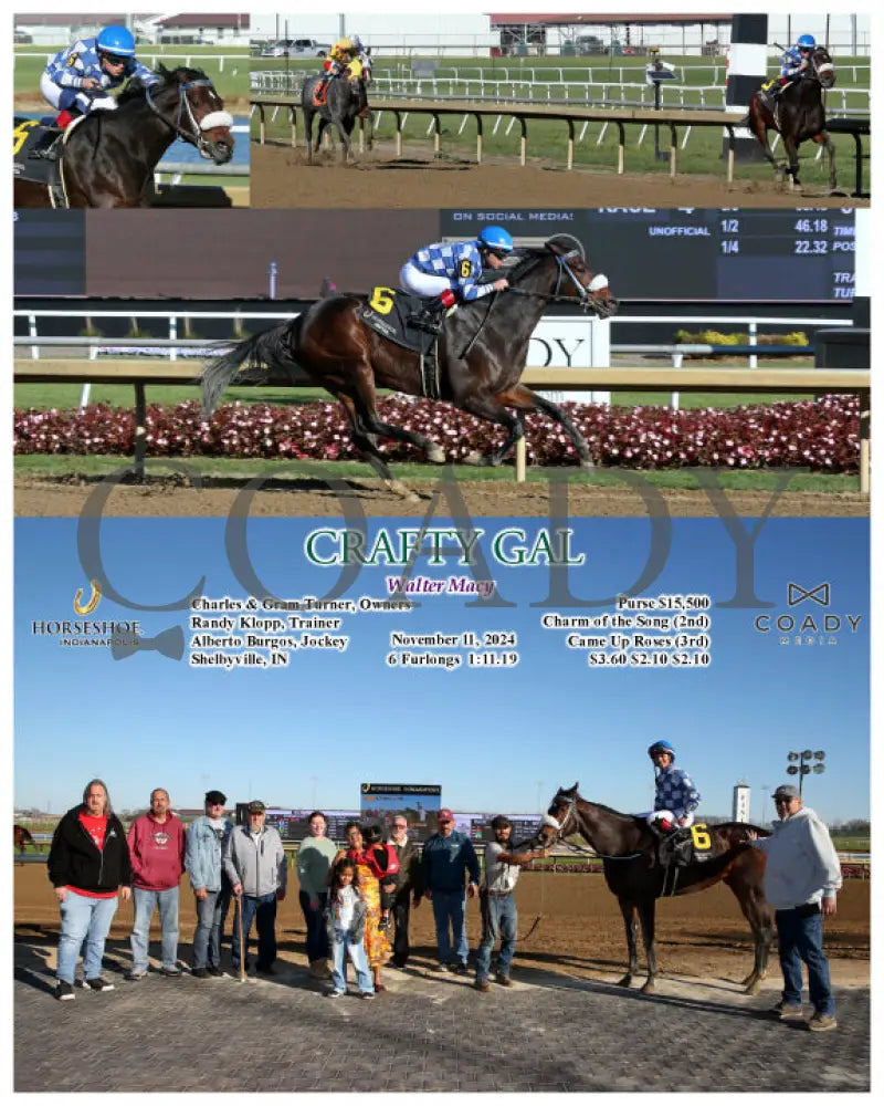 Crafty Gal - Walter Macy 11-11-24 R04 Ind Indiana Grand