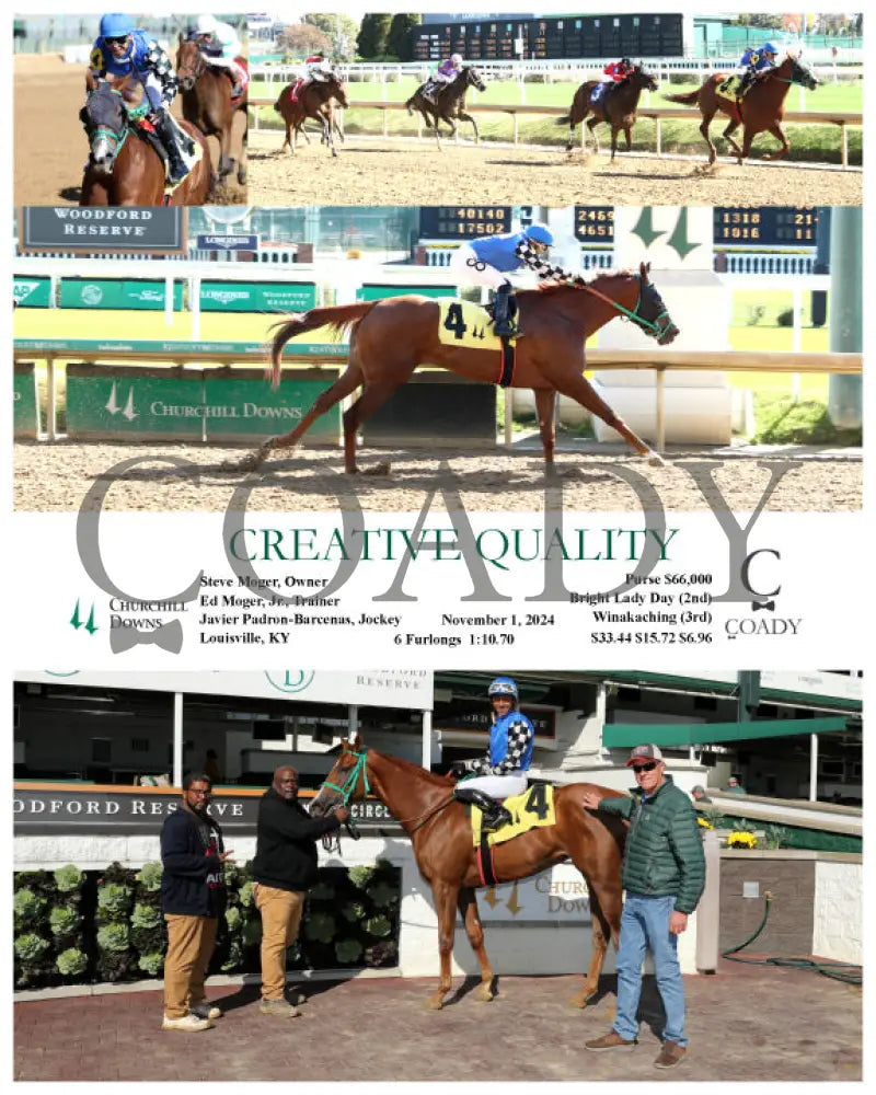 Creative Quality - 11-01-24 R02 Cd Churchill Downs