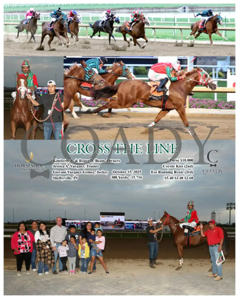 CROSS THE LINE - 10-15-25 - R09 - IND Indiana Grand