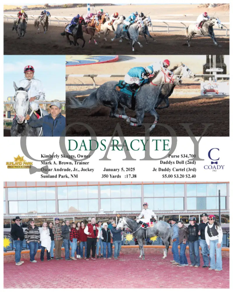 Dads Racy Te - 01-05-25 R09 Sun Turfway Park