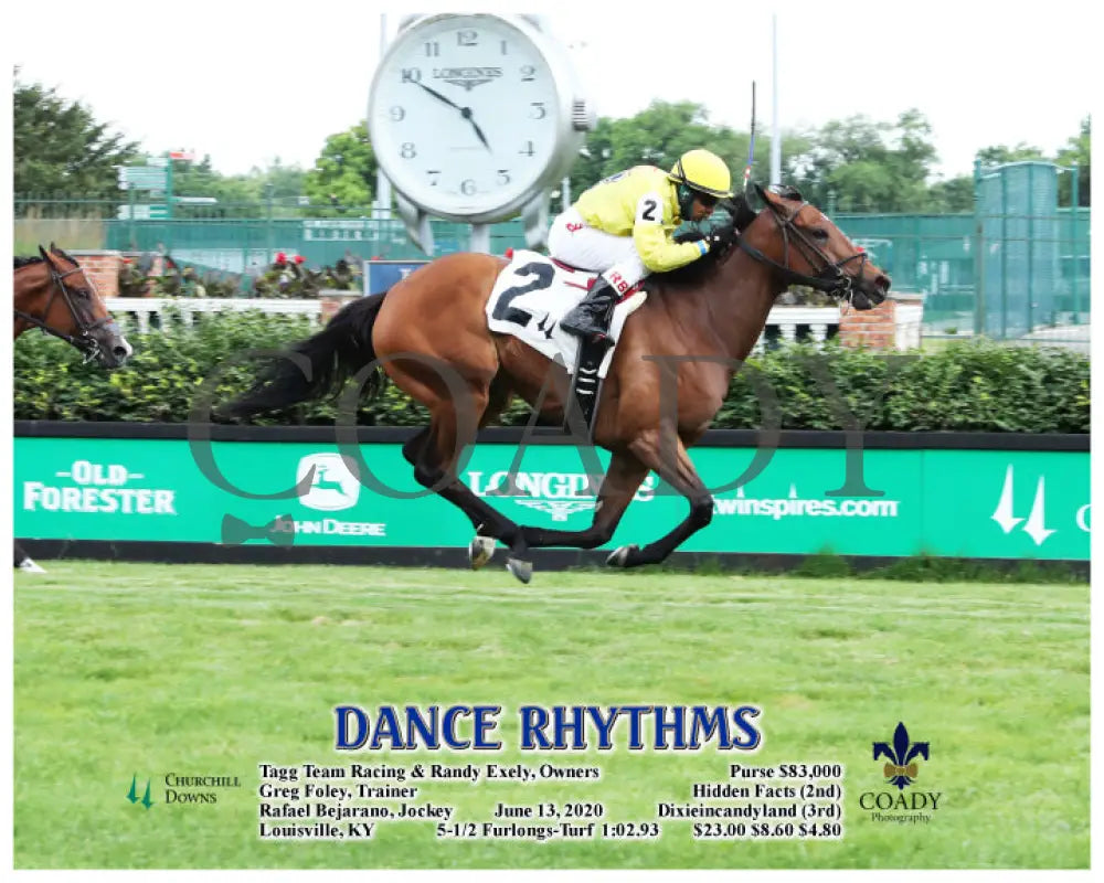 Dance Rhythms - 06-13-20 R08 Cd Action Churchill Downs