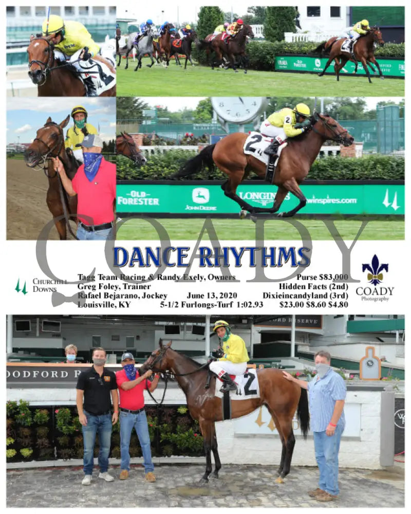 Dance Rhythms - 06-13-20 R08 Cd Churchill Downs