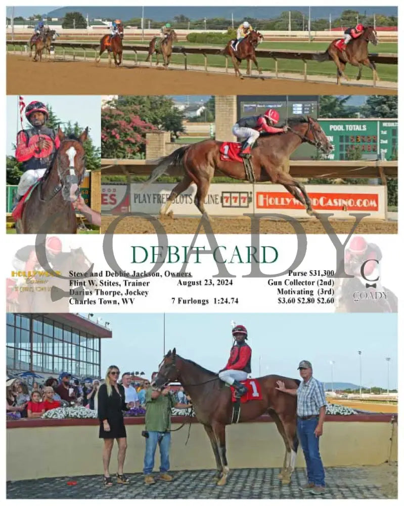 Debit Card - 08-23-24 R04 Ct Hollywood Casino At Charles Town Races