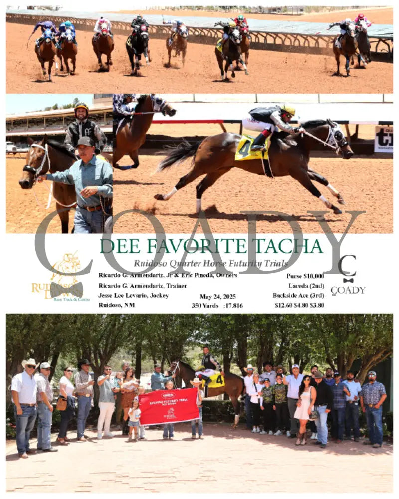 DEE FAVORITE TACHA - Ruidoso Quarter Horse Futurity Trials - 05-24-25 - R03 - RUI Ruidoso Downs