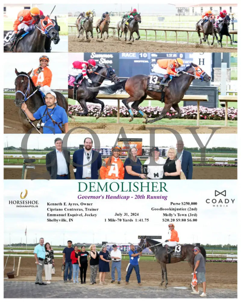 Demolisher - Governor’s Handicap 20Th Running 07-31-24 R10 Ind Indiana Grand