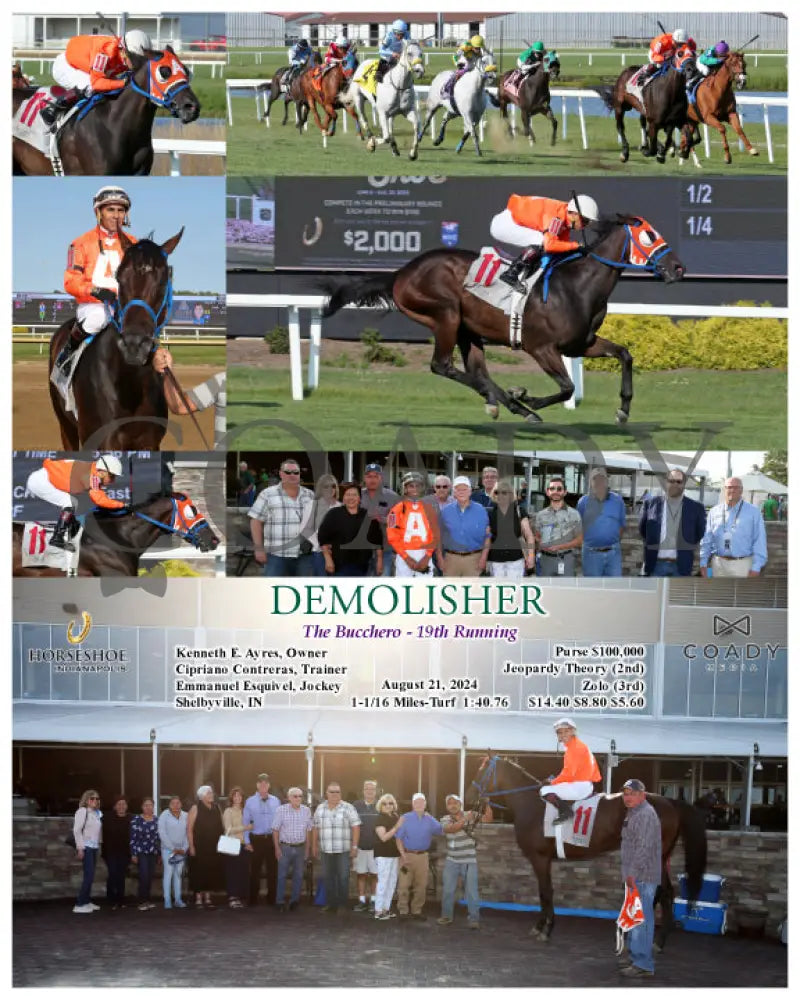 Demolisher - The Bucchero 19Th Running 08-21-24 R08 Ind Indiana Grand
