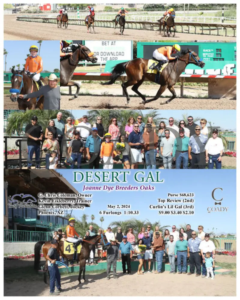 Desert Gal - Joanne Dye Breeders Oaks 05-02-24 R07 Tup Turf Paradise