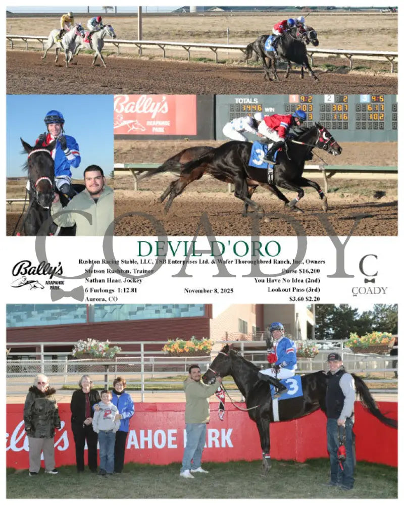 DEVIL D’ORO - 11-08-25 - R09 - ARP Arapahoe Park