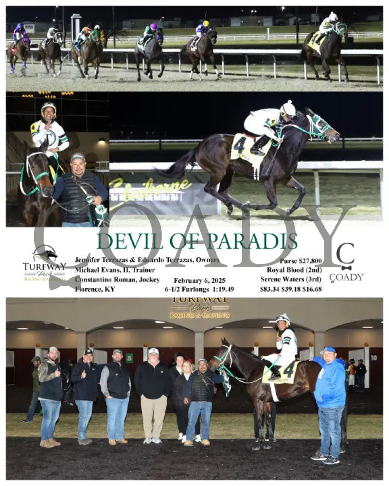 Devil Of Paradis - 02-06-25 R08 Tp Turfway Park