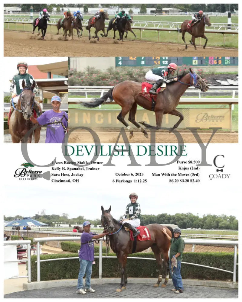DEVILISH DESIRE - 100625 - Race 02 - BTP Presque Isle Downs