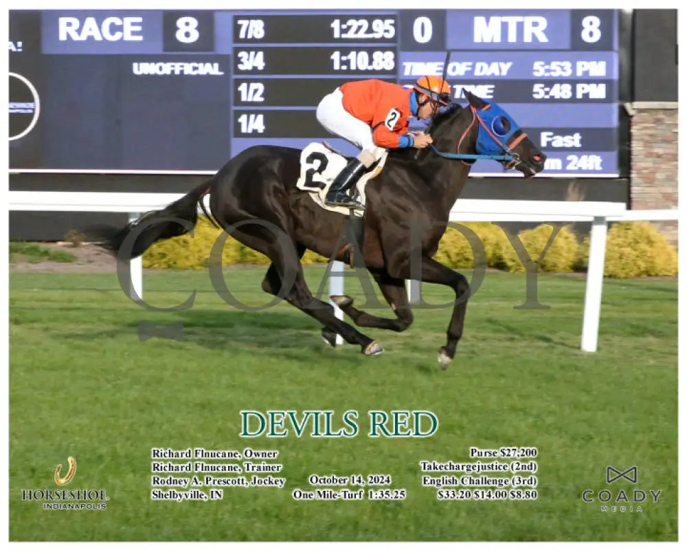 Devils Red - 10-14-24 R08 Ind Action Indiana Grand
