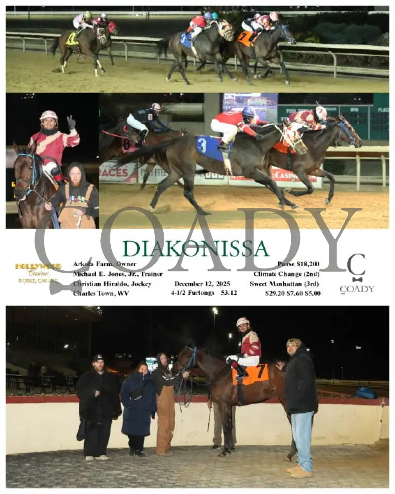 DIAKONISSA - 12-12-25 - R05 - CT Hollywood Casino at Charles Town Races