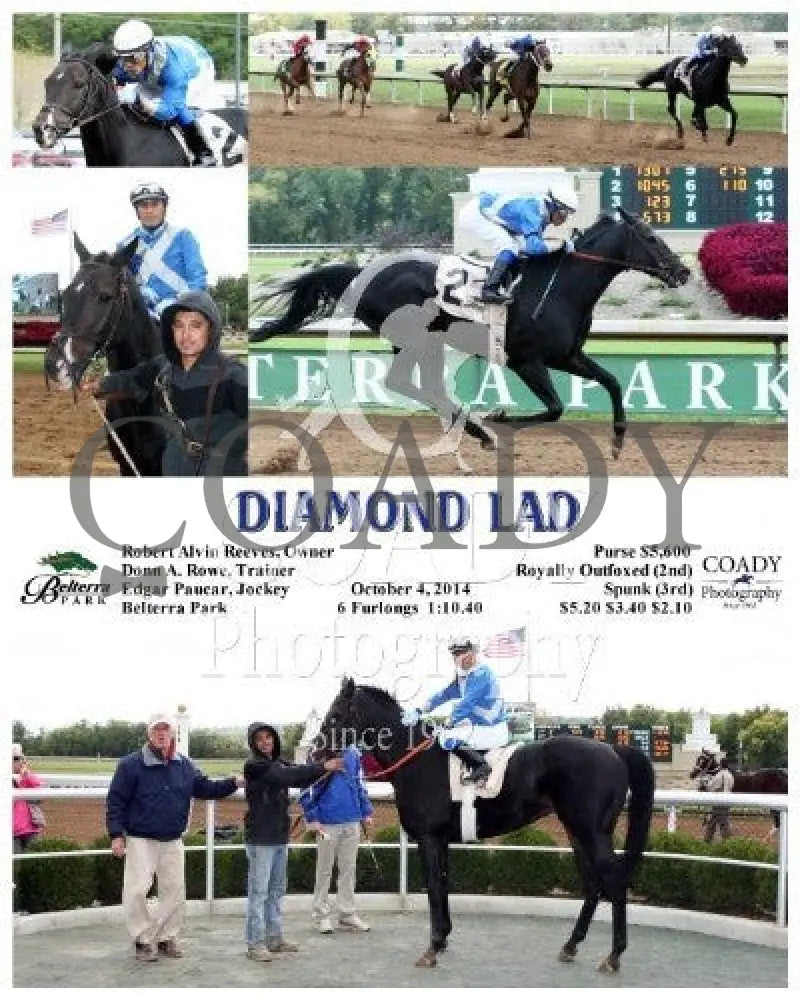 Diamond Lad - 100414 Race 01 Btp Belterra Park