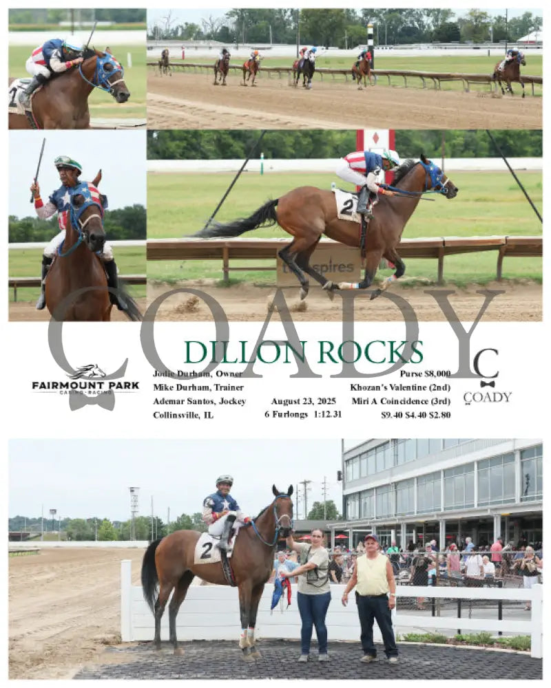 DILLON ROCKS 08 23 25 R03 FP Fanduel Sportsbook Horse Racing