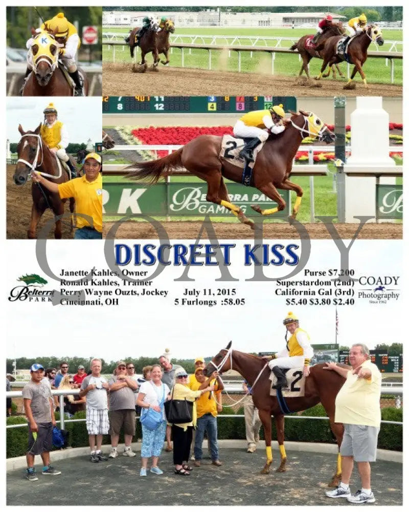 Discreet Kiss - 071115 Race 06 Btp Belterra Park