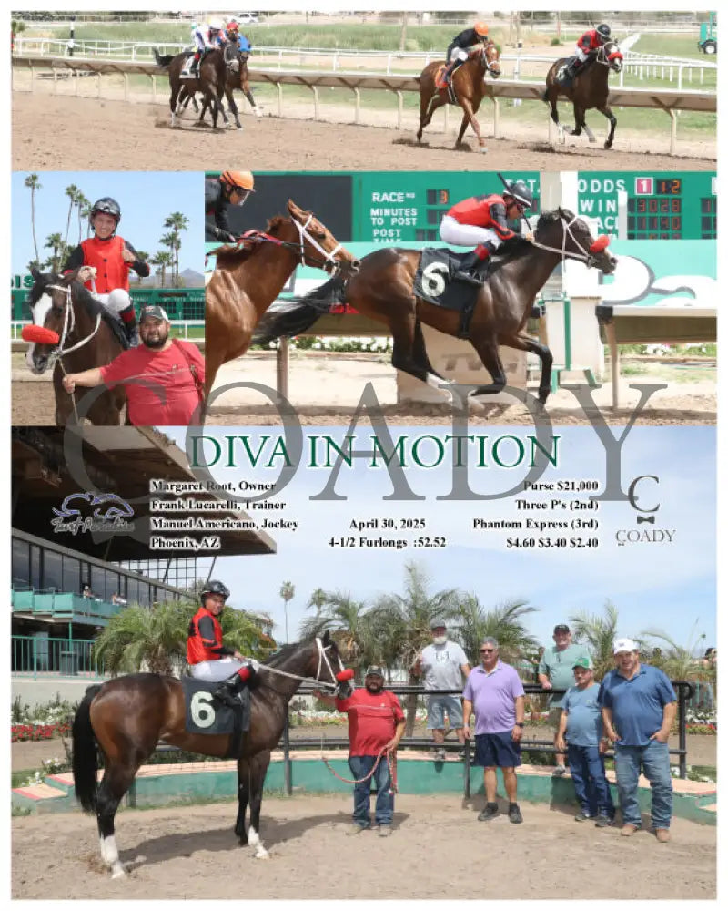 DIVA IN MOTION - 04-30-25 - R03 - TUP Turf Paradise