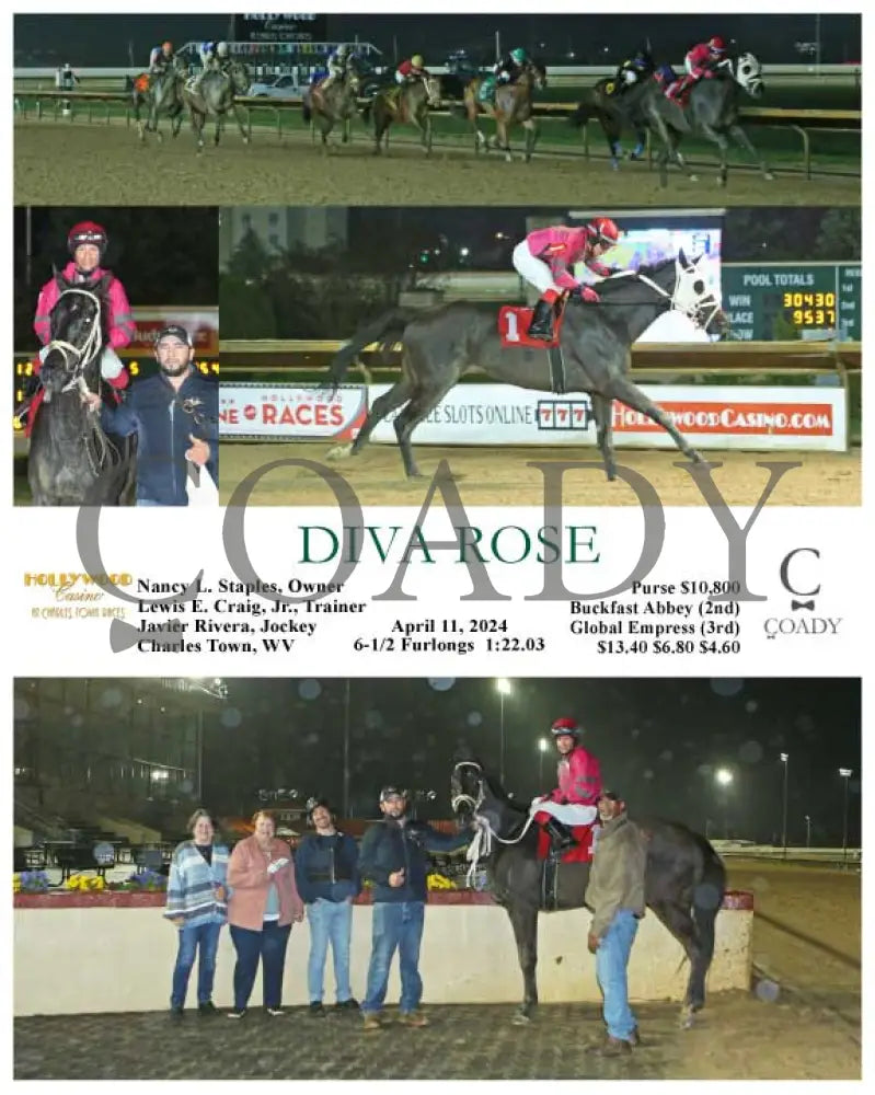 Diva Rose - 04 - 11 - 24 R03 Ct Hollywood Casino At Charles Town Races