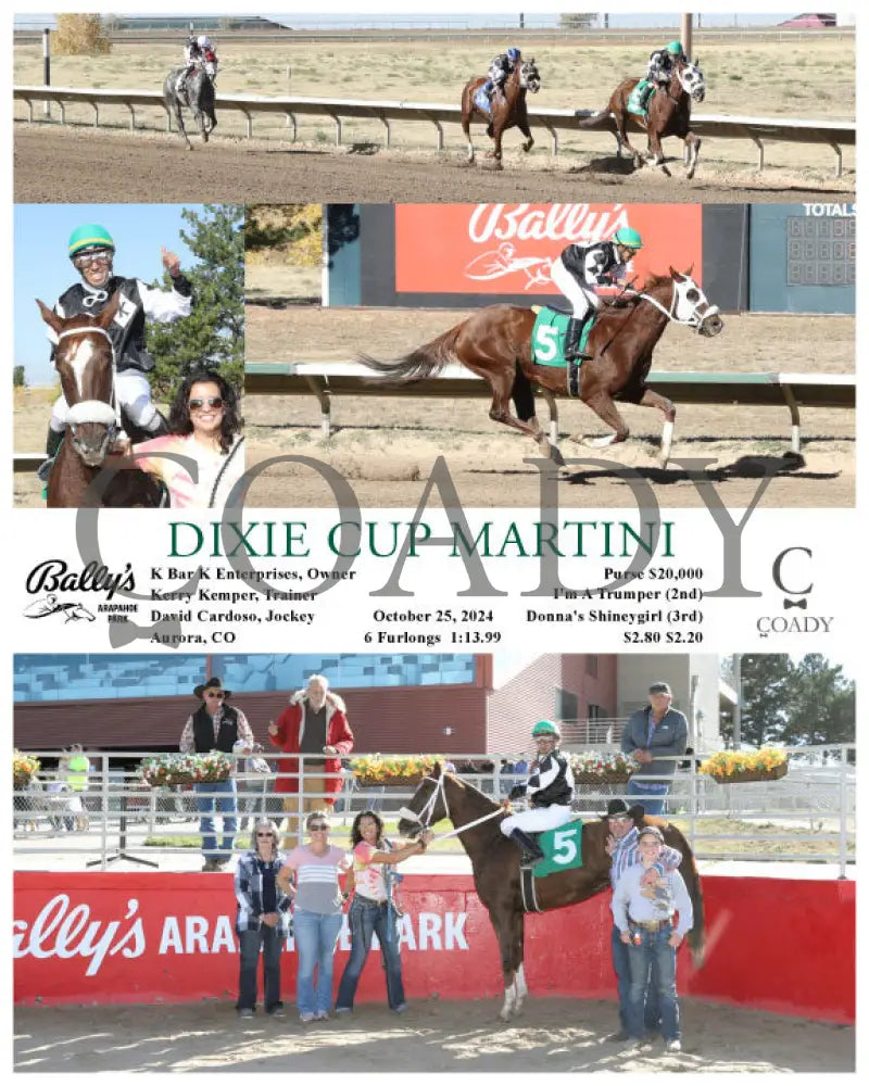 Dixie Cup Martini - 10-25-24 R05 Arp Arapahoe Park