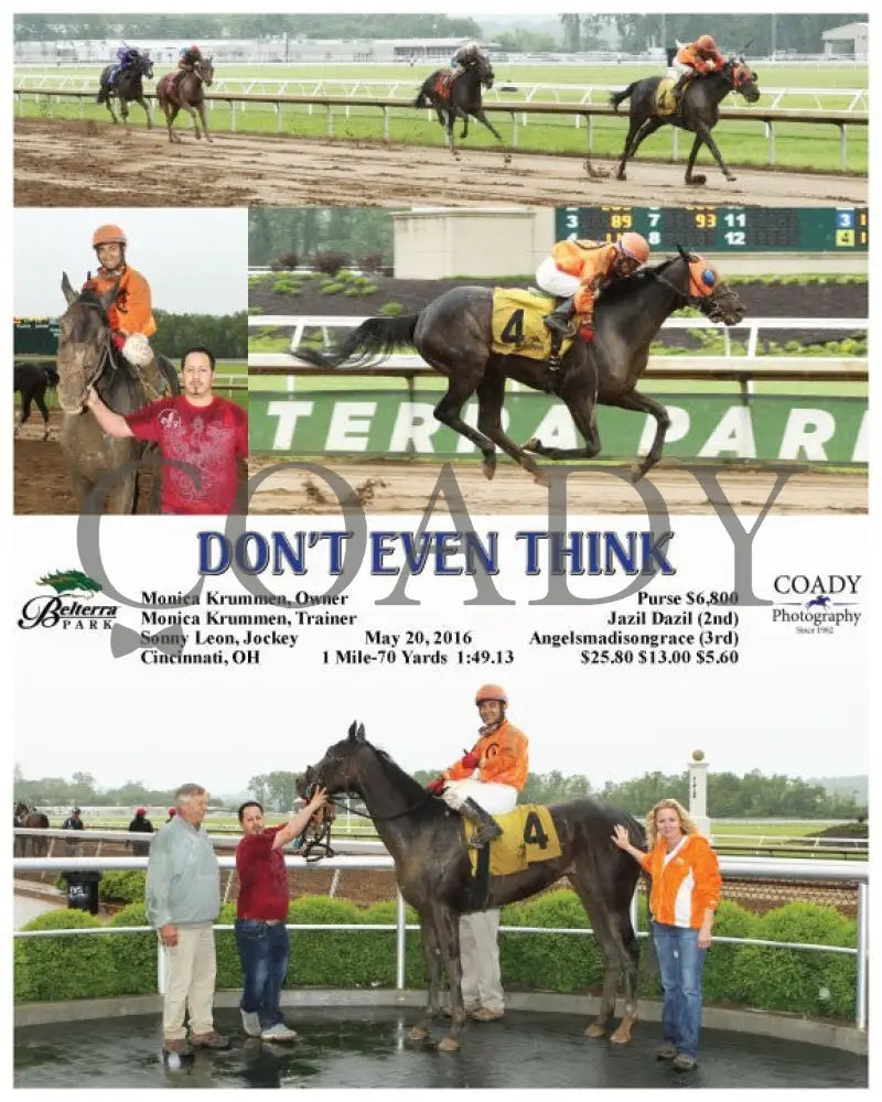 Don’t Even Think - 052016 Race 03 Btp Belterra Park