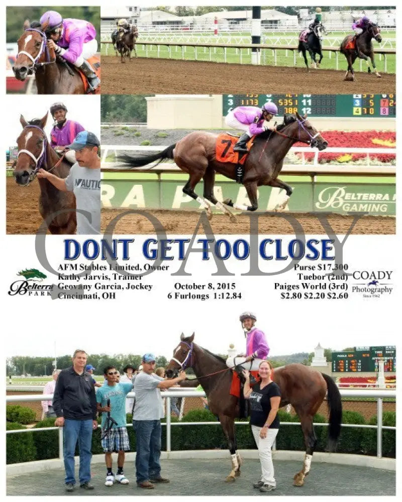 Dont Get Too Close - 100815 Race 01 Btp Belterra Park