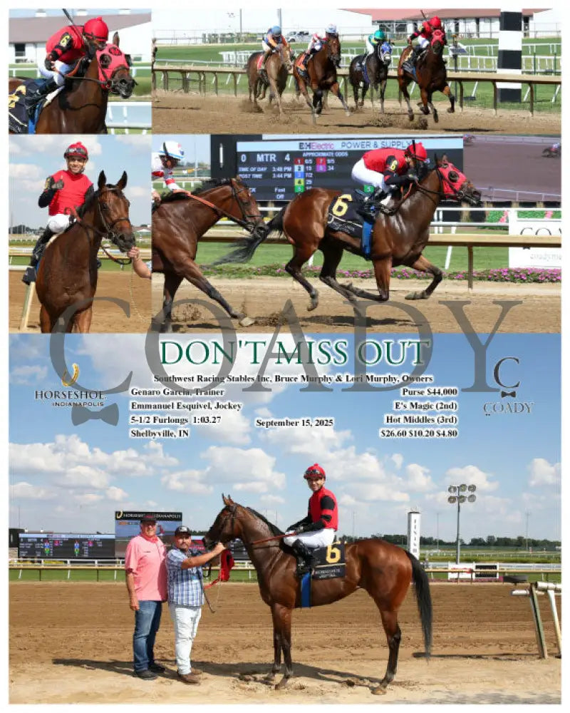 DON’T MISS OUT - 09-15-25 - R04 - IND Indiana Grand