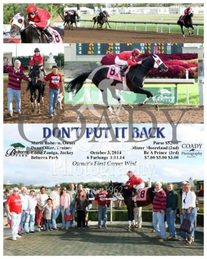 Don’t Put It Back - 100314 Race 08 Btp Belterra Park