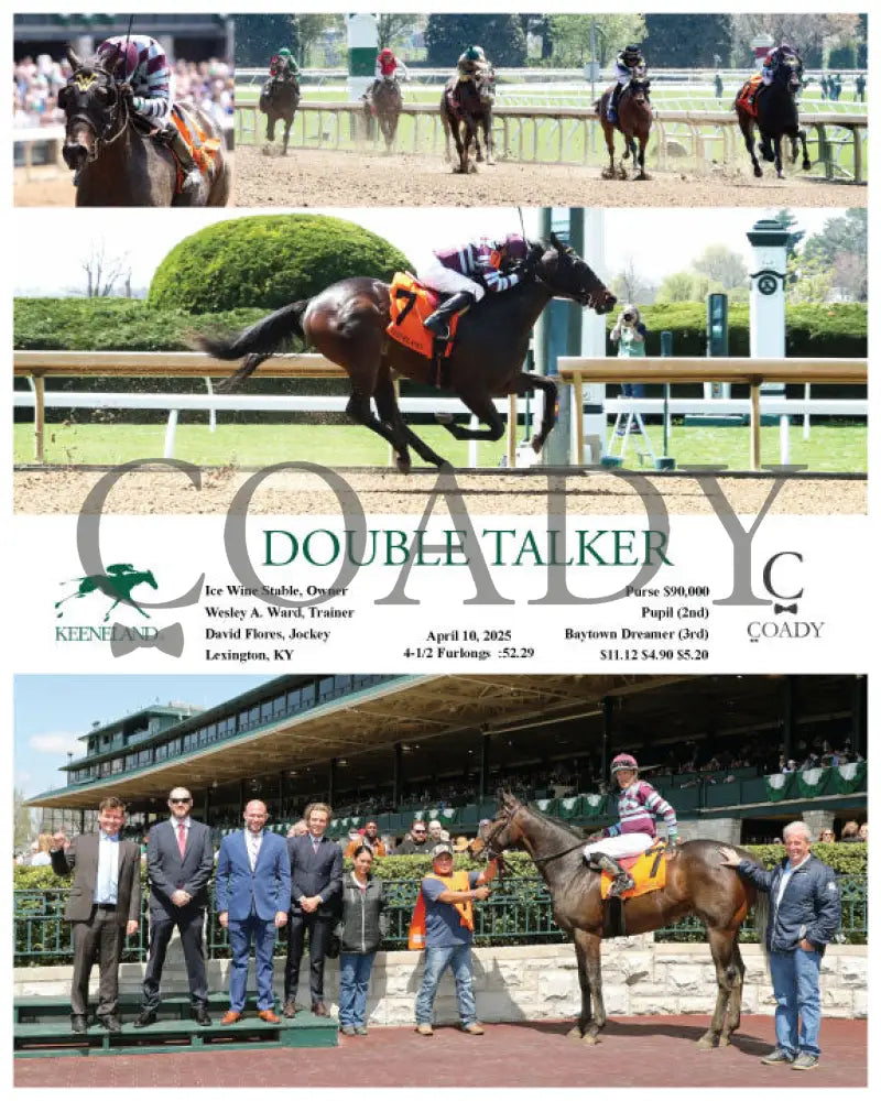 DOUBLE TALKER - 041025 - Race 01 - KEE Keeneland
