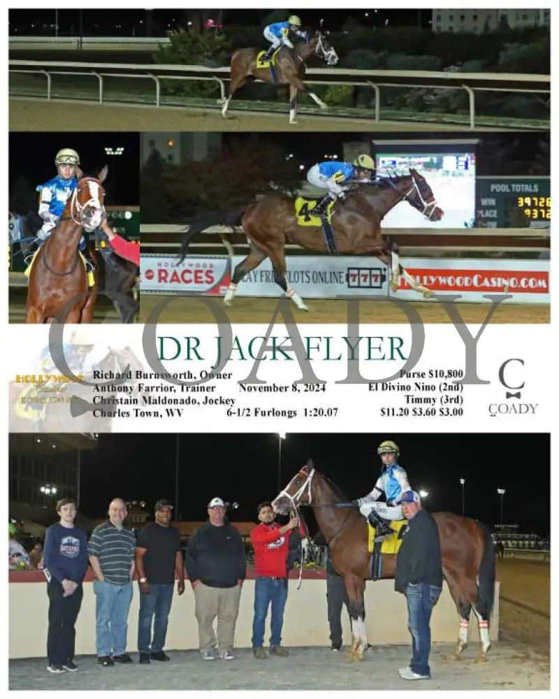Dr Jack Flyer - 11-08-24 R03 Ct Hollywood Casino At Charles Town Races