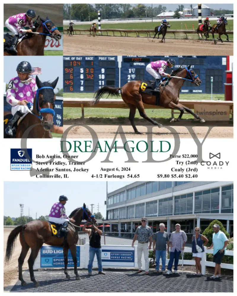 Dream Gold - 08-06-24 R01 Fan Fanduel Sportsbook Horse Racing
