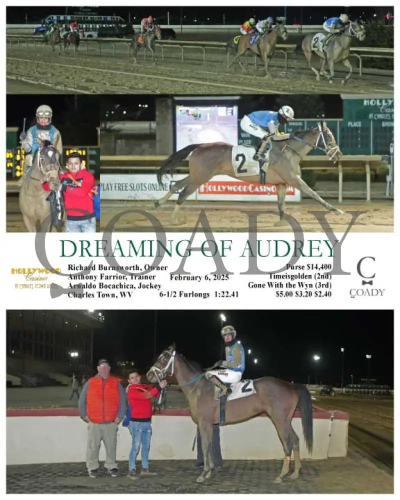 Dreaming Of Audrey - 02-06-25 R01 Ct Hollywood Casino At Charles Town Races