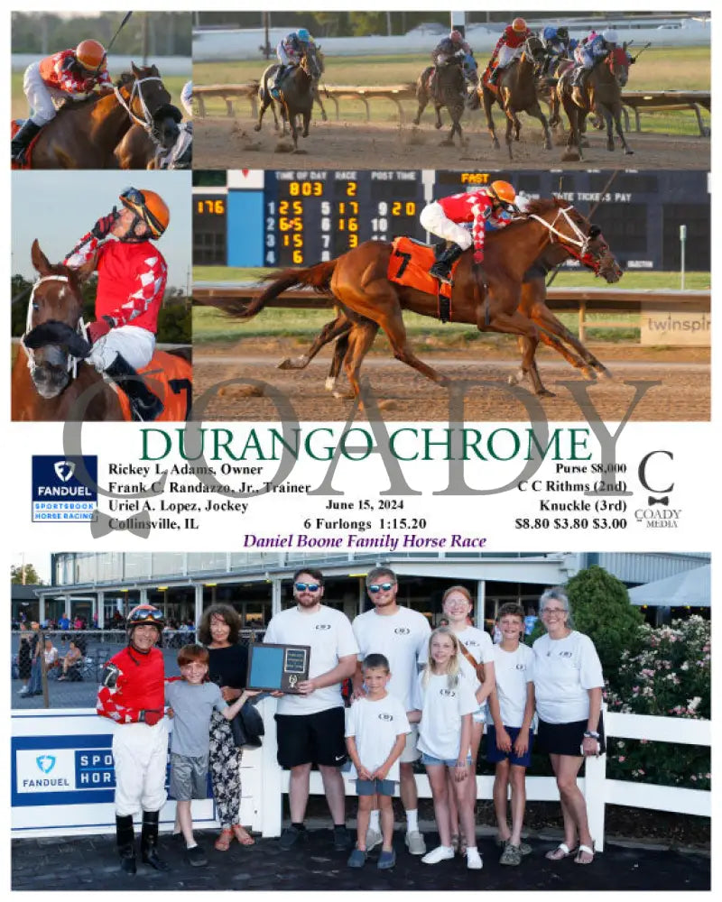 Durango Chrome - 06-15-24 R02 Fan Group Fanduel Sportsbook Horse Racing